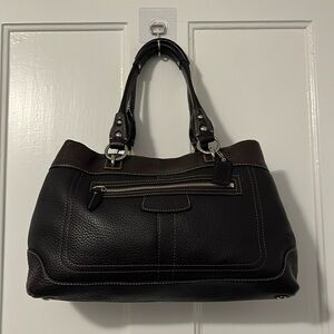 Coach Pebbled Leather Shoulder Bag
